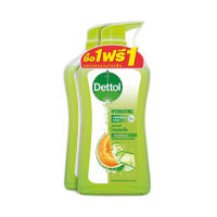 Dettol เดทตอล เจลอาบน้ำแอนตี้แบคทีเรีย สูตรไฮเดรทติ้ง 500 มล. [แพ็คคู่]