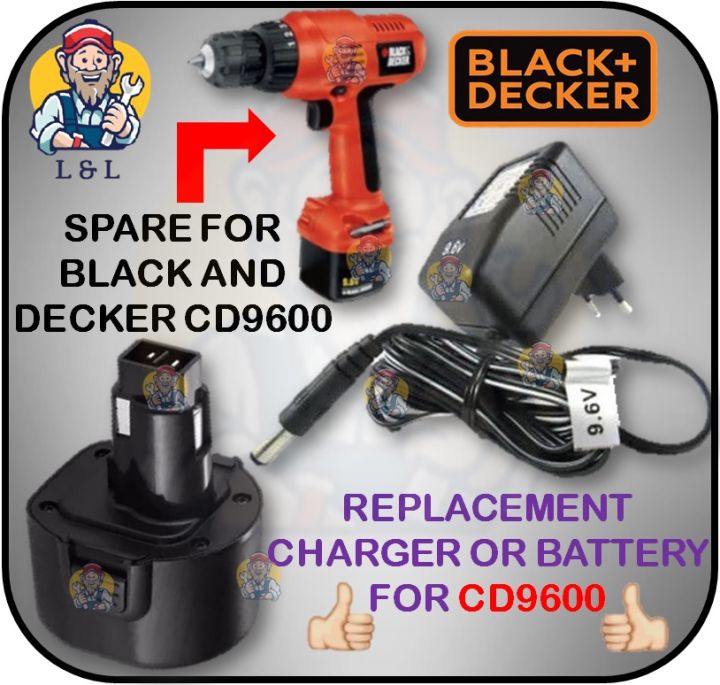 Image of Black & Decker CD9600 cordless drill