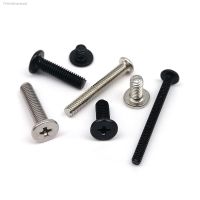 卍✙♠ 25pcs M2 M2.5 M3 M4 Carbon Steel Cross Phillips Ultra Thin Wafer Low Flat Head Screw Bolt for Laptop Notebook Computer Phone