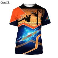 Popular Electrician T Shirt 3D Print Tops Harajuku Fashion Casual Tees Women Mens T-Shirt Clothing Drop Shipping