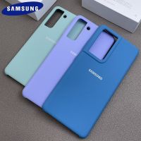 ♙ Original Liquid Silicone Phone Case For Samsung Galaxy S21 Plus Ultra S21 Silky Cover Soft-Touch Finish Back Protective