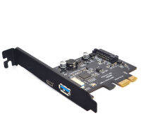 USB ความเร็วสูง3.1 Type C + USB 3.0 PCI-Express การ์ดไรเซอร์15Pin SATA ตัวเชื่อมต่อสายไฟอะแดปเตอร์ X1 PCIE ชิปเซ็ต ASM3142