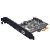 SuperSpeed USB 3.1 Type C USB 3.0 PCI-Express การ์ดเอ็กซ์แพนชัน Riser 15pin SATA Power Connector PCIE อะแดปเตอร์ X1 ASM3142ชิปเซ็ต