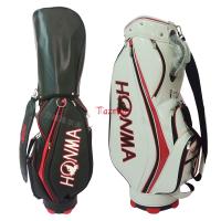 HONMA Branded Unisex Golf Club Stand Bag Waterproof Bag Pu Leather 5 Holes High Capacity Convenient Professional Golf Standard Bag