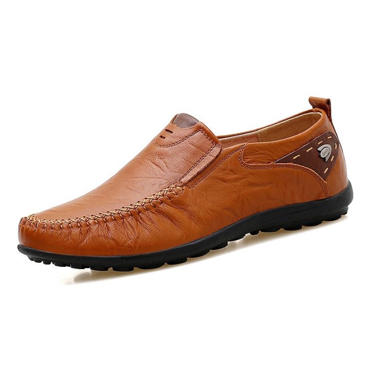 คุณภาพสูง-loafers-readky-stock-หลาใหญ่ของดั๊กรองเท้าผู้ชายธุรกิจรองเท้าลำลองรองเท้าหนังผู้ชายลำลองขนาดใหญ่