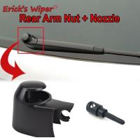 Ericks Wiper Windshield Windscreen Rear Wiper Arm Washer Cover Cap Nut &amp; Jet Nozzle Set For VW Touran 2006 - 2010 Windshield Wipers Washers