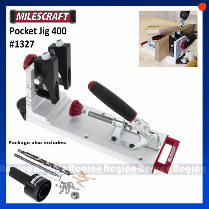 Milescraft Pocket Jig 400 1327 Woodworking Pocket Hole Jig Set Regico