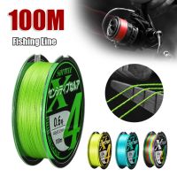 Fishing Line PE Line 4 Strands Braided Multifilament 100m 11-35LB Wire Strand Snood For Pike Carp Sea Fishing Wire Accessories