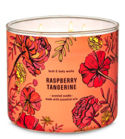 เทียนหอม Bath &amp; Body Works  กลิ่น Raspberry Tangerine , Raspberry Mimosa  หอมหวานสดชื่นสดใส ใหม่แท้ 100% อเมริกา