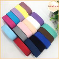 I-HALCYON 2เมตร/ม้วนตัดแต่งเอวสิ่งทอที่บ้านที่มีสีสันอุปกรณ์ตกแต่งเสื้อผ้าหนาริบบิ้นโพลีเอสเตอร์สานเรียบยางยืด