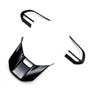 3Pcs Car Carbon Fiber Steering Wheel Panel Cover Trim for Toyota Veloz