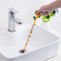 44.5cm Sewer Cleaning Brush Home Bendable Sink Tub Toilet Dredge Snake Brush Tool Kitchen Sewer Cleaning Brush Easy Storage