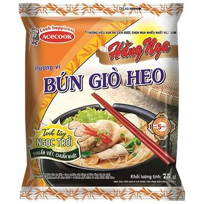 Combo 5 Gói Bún Giò Heo ACECOOK 75G/gói