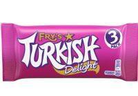 ?Premium Food? Frys Turkish Delight Chocolate Bar Multipack 153g  เจลลี่ตรงกลางนุ่มๆเคลือบด้วยช็อกโกแลตนม