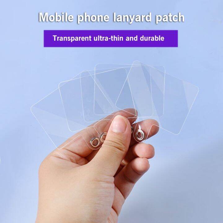 mobile-phone-lanyard-patch-male-anti-lost-fixed-card-shell-connection-pendant-without-lanyard-hole-transparent-clip