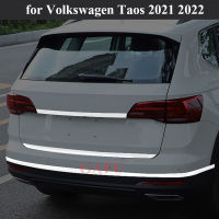 Car Rear Door Trim Cover for Volkswagen Taos   Tailgate Bottom Decorative Strip Exterior Details Chrome Accessories