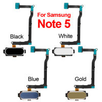 Note5กลับปุ่มเมนูหน้าแรก F LEX สายเคเบิ้ลสำหรับ Samsung Galaxy Note 5 N920 N920F N920C N920G เซ็นเซอร์ลายนิ้วมือสัมผัส ID F LEX สายเคเบิ้ล