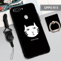 เคสซิลิโคนนิ่มสำหรับ OPPO R15เคสโทรศัพท์กล่องคลุมทั้งหมดทาสีป้องกันการตกฝาครอบโทรศัพท์กันรอยขีดข่วนสำหรับ OPPO R15เคสแถมฟรีเชือกเคสโทรศัพท์ OPPO และที่วางแหวน