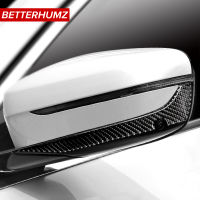 BETTERHUMZ สำหรับ BMW G30 G11คาร์บอนไฟเบอร์สติกเกอร์รถกระจกมองหลังป้องกันการชนกันแถบตกแต่งสำหรับ5 7 Series รถจัดแต่งทรงผม