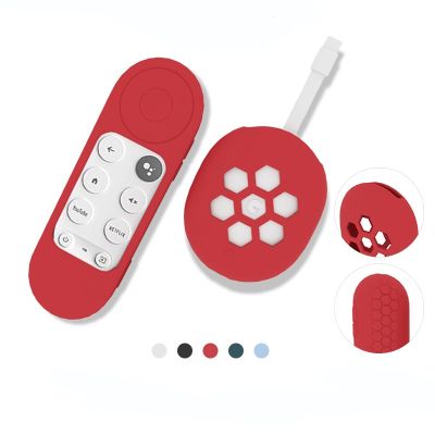 Solid Color Scratch Resistant Set-top Box Silicone Case Protective Cover for-Google Chromecast TV 2020 Remote Shell