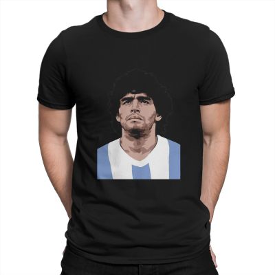 Diego Armando Maradona ชาย T เสื้อ Franco ไว้อาลัยอาร์เจนตินาฟุตบอล Player Golden Tee เสื้อแขนสั้น O คอเสื้อยืดS-5XL