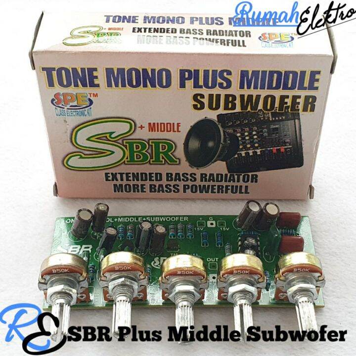 Xbr Sbr Tone Control Mono Plus Middle Dan Subwoofer Lazada Indonesia