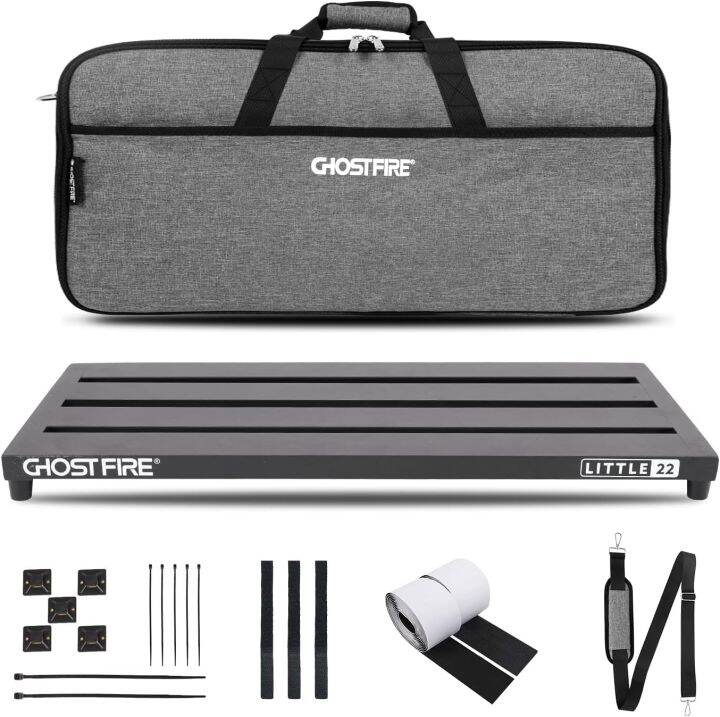 GHOSTFIRE Guitar Pedal Board Aluminum Alloy Effect Pedalboard with