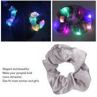 LED Scrunchies ที่คาดผม Light Up Scrunchies ฝีมือประณีตน้ำหนักเบา 5 ชิ้นขนาดกะทัดรัดสำหรับผู้หญิงสำหรับงานปาร์ตี้