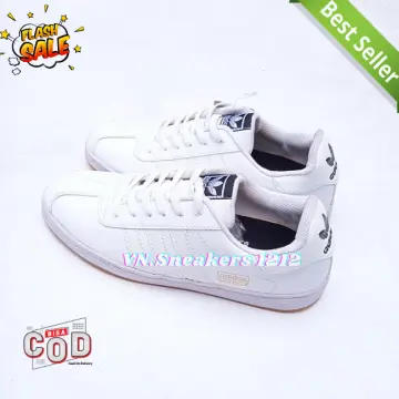 Promo Sepatu Sneakers Pria PERISIC WHITE