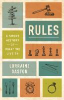 หนังสืออังกฤษใหม่ Rules : A Short History of What We Live by (The Lawrence Stone Lectures) [Hardcover]