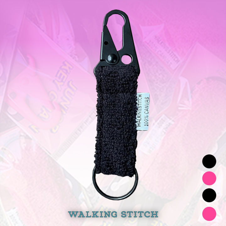 walking-stitch-พวงกุญแจ-junior-fluffy-keychain