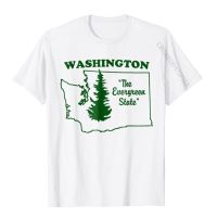 Washington State Home T-Shirt I Love WA Evergreen State Street Fitness Tight Tops Shirts New Arrival Cotton Mens T Shirts