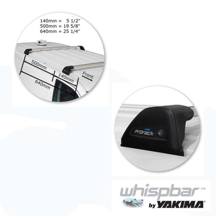 yakima-whispbar-roof-rack-volk-caravelle-แร็คหลังคาตรงรุ่น-volk-caravelle