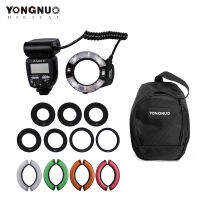 YONGNUO YN14EX II Macro Ring แฟลชกล้อง Speedlite GN18 TTL Auto/แฟลช5600K 3S รีไซเคิลพร้อมกระเป๋า4ชุดสีตัวกรอง7Pcs แหวนอะแดปเตอร์เปลี่ยนสำหรับ Sony A7III A7IV A7R III A7S III a7C A9II A6600 A6500 A6300