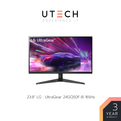 จอคอมพิวเตอร์ จอมอนิเตอร์ LG Monitor LG : UltraGear 24GQ50F-B 23.8 (VA, HDMI, DP) FREESYNC 165Hz by UTECH