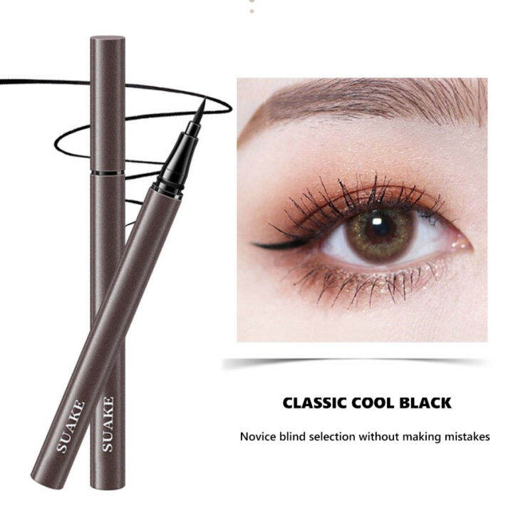 SUAKE Pensil Eyeliner Cair Matte, Tahan Lama Tahan Air Tahan Keringat Mudah Dipakai Pigmen
