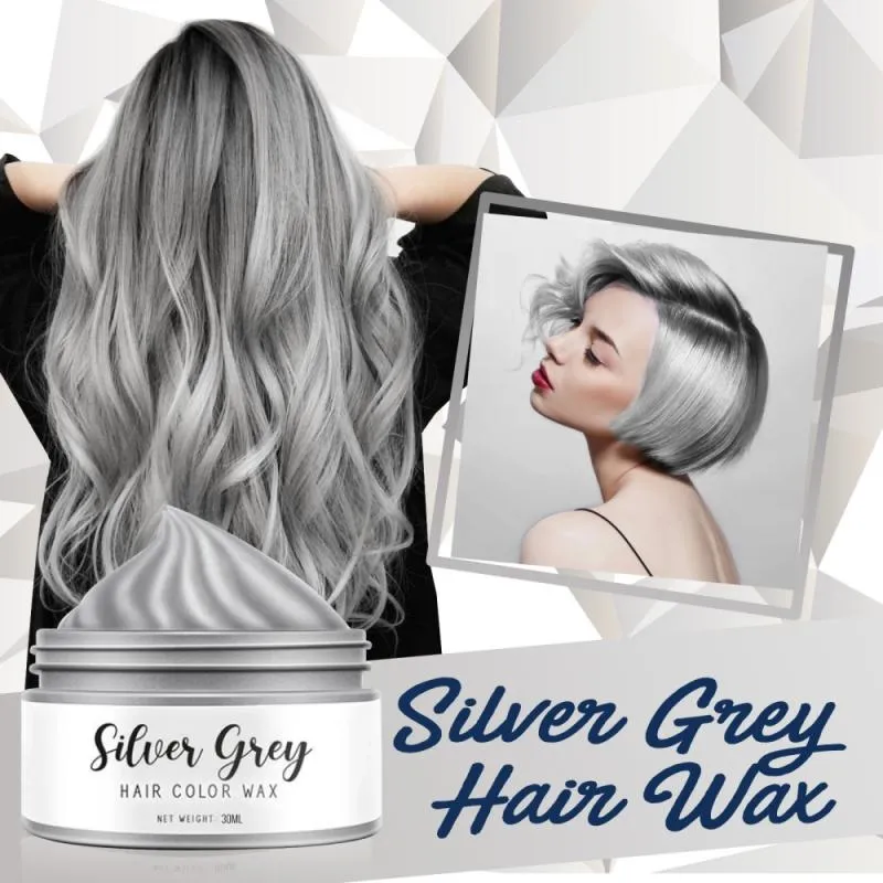 Gray Hair Dye Cream Permanent Hair Color Wax Men Home Unisex Smoky Gray  Punk Cool Light Grey Silver Hair Dye Color Paint Shopee Thailand | Hair  Colouring Cream Unisex Smoky Punk Style