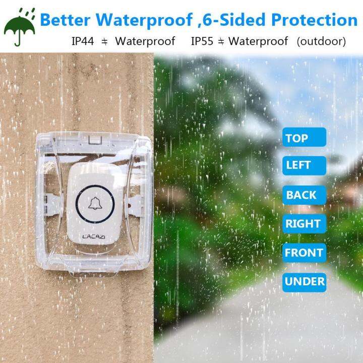 Waterproof Cover for Wireless Doorbell Outdoor Door Bell Smart Door