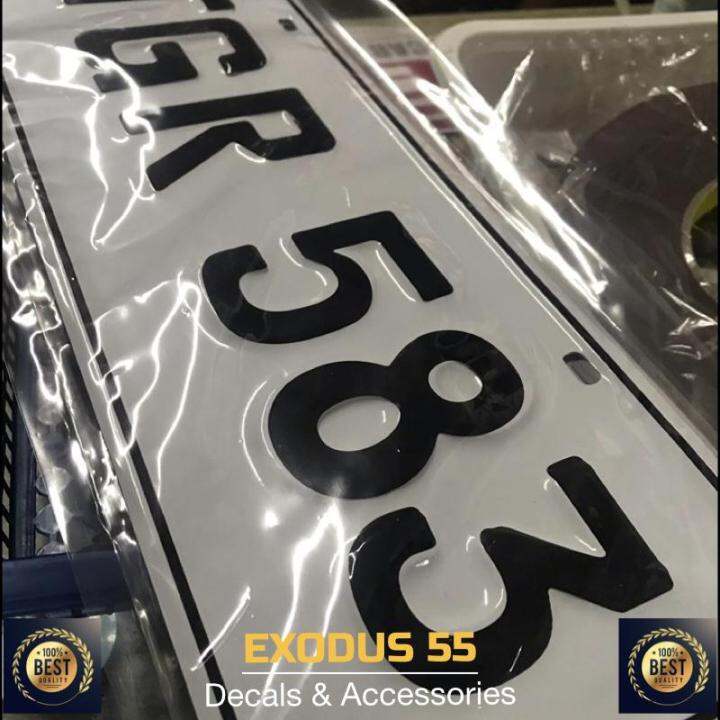 Personalized Temporary Philippine Car License Plate Number Aluminum ( 1