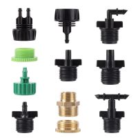 2pc Drip irrigation sprinkler fittings 1/4 inch barb tee single and double pipe diverter fittings 4/7 mm hose connector Watering Systems Garden Hoses