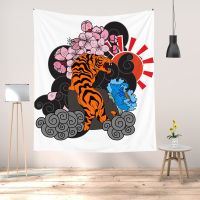 Psychedelic Tapestry Tigers Tapestry Boho Style Tapestry Home Wall Bedroom Decoration Print Blanket