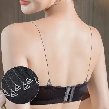 3Pairs Clear Bra Straps Women's Transparent Invisible Detachable Adjustable Shoulder  Strap Elastic Belt Intimates Accessories - AliExpress