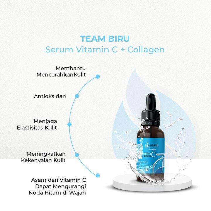 Hanasui Serum Vitamin C + Biru / Serum Glowing / Serum wajah / Serum ...