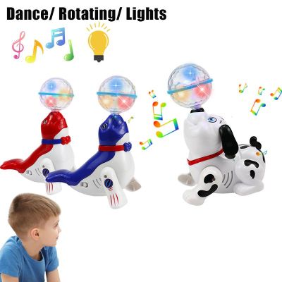 Electronic Dancing Walking Light Robot Dog Sea Lions Musical Toy Kid Baby Gift