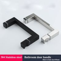 Bathroom door handle stainless steel 304 bathroom glass door handle door handle Hole to hole size 145 mm