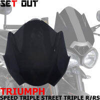 สำหรับ SPEED TRIPLE 2016-2020 STREET TRIPLE 765 Rrs 2017-2018อุปกรณ์เสริมรถจักรยานยนต์กีฬา Visor กระจกกระจก