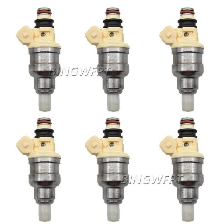 6pcs-inp-051-md111421-b210h-การใช้หัวฉีดสำหรับ-mitsubishi-eclipse-galant-mighty-max-mirage-montero-sigma-3-0-v6-inp051