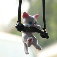 【CW】Anime Cat Car Ornaments Branch Car Accessories Interior Decoration Vehicle Rearview Mirror Pendant car pendant car decor