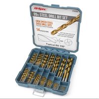 99/130PC Titanium Twist Drill Bit Set Anti-Walking Conventional 118° Tip High Speed Steel HSS Drill Wood Tool Set In Plastic Box Drills Drivers