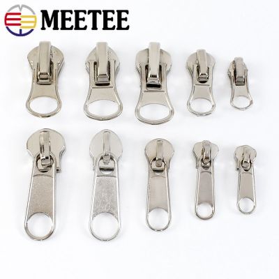 ∏✺☸ 10/30Pcs Zipper Slider for 3 5 8 Nylon/Metal/Resin Zipper Tapes Bag Pocket Zipper Head Pull Repair Kit DIY Sewing Accessories